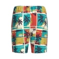 thumbnail image 2 of Lsque Colorful Hawaii Palms Mens Sleep Pajama Shorts,Short Pajama Pants, Cotton Ultra-Soft Knit-XX-Large, 2 of 9