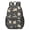 Pug Gray Pattern, variant on Dog Paw Print Black Pattern 17" School Backpacks for Teens,Waterproof Oxford Fabric,S-Shape Padded Straps for School,Travel,Hiking,Camping