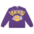 thumbnail image 2 of Men's Mitchell & Ness  Purple Los Angeles Lakers Hardwood Classics Fashion Fleece Pullover Sweatshirt, 2 of 5