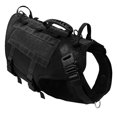 thumbnail image 1 of Tactical Dog Harness Military No Pull Pet Harness Vest For Medium Large Dogs Training Hiking Molle Dog Harness With Pouches ShopWise Round, 1 of 27