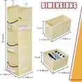 thumbnail image 2 of Organisateur de Garde-Robe Suspendu à 6 Tablettes avec 5 Tiroirs Différents, Organisateurs et Rangement Pliables pour Garde-Robe, Placard et VR, 2 of 6