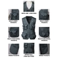 thumbnail image 4 of H2H Men's Active Lightweight Outdoor Vests Work Fishing Travel Utility Summer Vest with Multiple Pockets (CMOV058), 4 of 6
