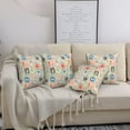 thumbnail image 7 of Throw Pillow Covers, Postmark Pattern Christmas Soft Square Pillow Cases with Invisible Zipper for Couch Bed Sofa, Farmhouse Fall Home Decor 20"x20", 7 of 7