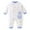 Blue, variant on Winter Cotton Jumpsuit Baby Girls Boys Thick Padded Crewneck Long Sleeve Rompers Newborn Cute Printed Infant Clothes, Red, 5 Months