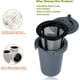 thumbnail image 4 of Taza de filtro reutilizable, filtro de malla de acero inoxidable, ducha de agua de diseño especial, tazas de filtro duraderas, gris (paquete de 2), 4 of 5