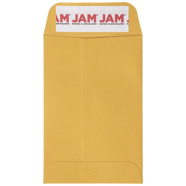 JAM Paper & Envelope 4 Coin Business Commercial Envelopes, 3" x 4 1/2