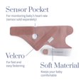 thumbnail image 2 of Owlet Accessory Fabric Sock for Smart Sock 3 Baby Monitor, Fits Babies 0 to 18 months, Dusty Rose (Sensor and Base Station Not Included), 2 of 5