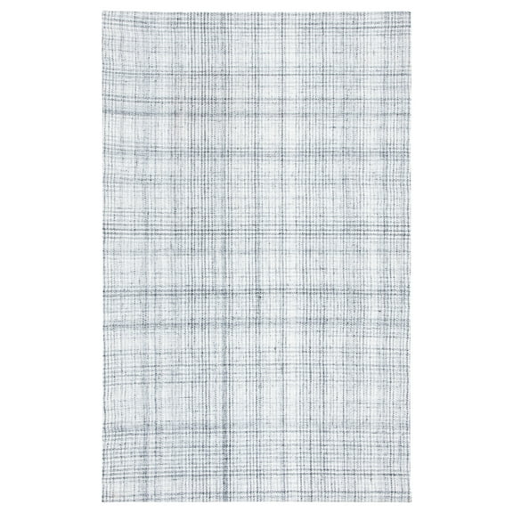 SAFAVIEH Marbella Eleanor Plaid Area Rug, Grey/Ivory, 5' x 8'