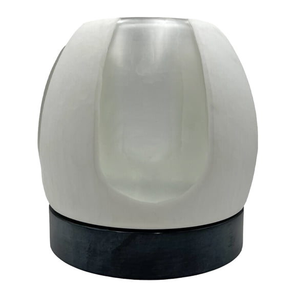 Decorative Handmade Glass Modern Vase in White, 8