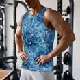 thumbnail image 5 of Pofeuu Vintage Floral Print Men's Workout Tank Tops Sleeveless Muscle Gym Shirt Quick Dry-X-Large, 5 of 7