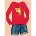 thumbnail image 3 of Cute Pumpkitty Pumpkin Costume Long Sleeve Toddler -Image by Shutterstock,  2 Toddler, 3 of 4