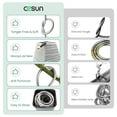 thumbnail image 3 of Cesun 3ft Metal Garden Hose, Reinforced Fittings, Reel Extender, Maximum Psi 150, 3 of 6