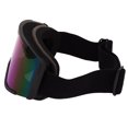 thumbnail image 1 of Outdoor Ski Goggles, Wide View Adjustable Snowboarding Goggles TPU Anti Fog Double Layer With Storage Bag For Snowmobile Black Frame Blue Lens, 1 of 8