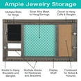 thumbnail image 2 of Excello Global Products Large Rustic Wall Mounted Jewelry Organizer: 28"x16" - Brown - EGP-HD-0093-OS, 2 of 5