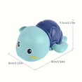 thumbnail image 2 of Bath Toys Baby Water Chain Clockwork Cute Cartoon Animal Turtles Dolphin Baby Bathing Water Baby Toys, 2 of 4