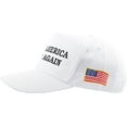 thumbnail image 4 of Make America Great Again - Donald Trump 2016 White Cap Hat Snapback, 4 of 6