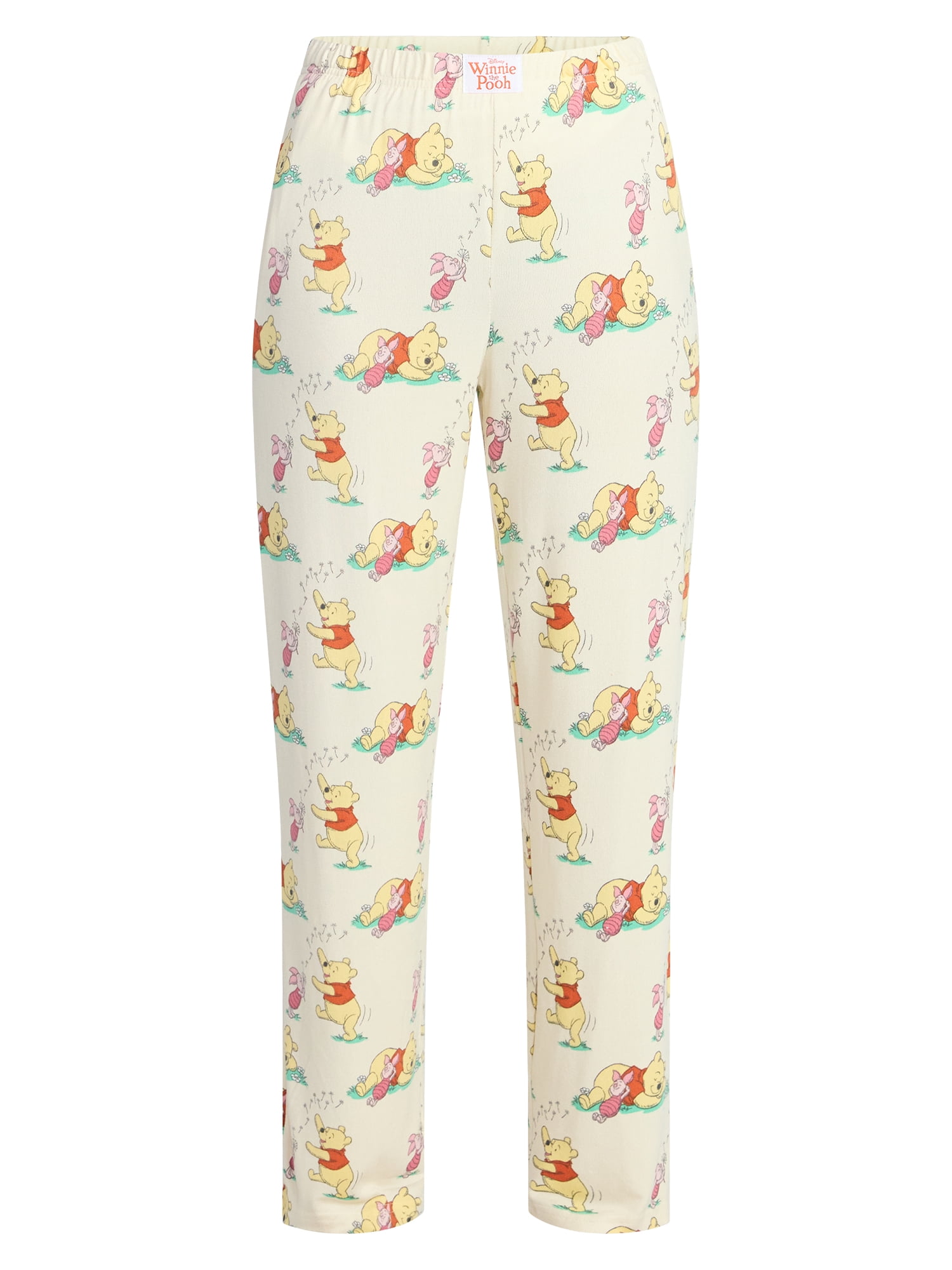 Winnie the Pooh Women's Hacci Knit Wide Leg Sleep Pants, Sizes XS-3X