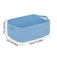 thumbnail image 2 of Cotton Rope Storage Basket, Lavender Purple Woven, 1 Pack with Built-In Handle, for Organizing Closet Shelves Bathroom Living Room Bedroom Toys Clothes Towels Snacks, 2 of 2