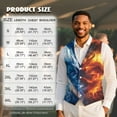 thumbnail image 7 of Yuyamidu Fire Dragon Men's Suit Vest Waistcoat Casual Slim Fit Suit Vest Business Formal Dress Waistcoat Vests for Suit or Tuxedo, Size S, 7 of 7