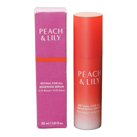 PEACH & LILY Retinal For All Renewing Serum | Reduce fine lines | Works to Smooth Lift Firm Brighten | 0.1% Retinal & 0.3% Ectoin | 30ml / 1.01 fl oz.