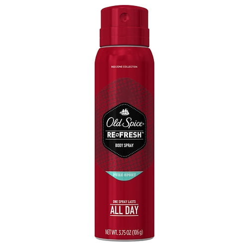 Old Spice Red Zone Refresh Mens Deodorant Body Spray, Pure Sport 3.75 Oz