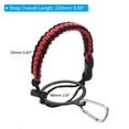thumbnail image 2 of Uxcell Water Bottle Holder, Paracord Handle Strap Carrier Red, Black, 2 of 6