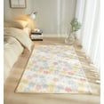 thumbnail image 3 of Mainstays 30" x 46" Faux Fur Daisy Print Room Rug For Adults, Multi Color, 3 of 7