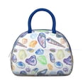 thumbnail image 2 of Insulated Lunch Bag Women, Reusable Summer Sea Shells Beach Shells Tote Lunch Box, Leakproof Cooler Lunch Bags for Work Office Travel Picnic, 2 of 4