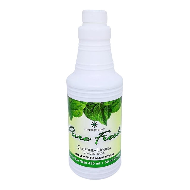 Suplemento alimenticio Essential Nutrition Clorofila líquida 450 ml+50 ml