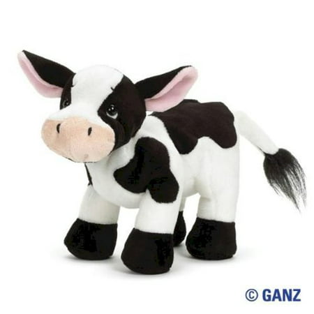 Ganz Webkinz Holstein Black and Whie Cow Plush Toy Comes With Sealed (Best Holstein Cow In The World)