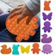 thumbnail image 2 of Juguete de escritorio para niños adultos con bola sensorial Push Pops de silicona azul, 2 of 5
