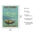 thumbnail image 2 of Extreme Orient (The Far East) - France - Vintage Airline Travel Poster by Vincent Guerra c.1950s - Master Art Print (Unframed) 9in x 12in, 2 of 4