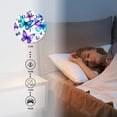 thumbnail image 4 of Personalized Analog Clock Non-Ticking Silent Wall Clocks Battery Operated Clocks with Picture Decorative for Living Room-Bule Butterflies(10inch), 4 of 4