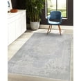 thumbnail image 4 of Vintage Decorative Rug, Nostalgic Bohemian Ornaments in Soft Cold Tones Abstract Antique Neutral Grunge, Quality Carpet for Bedroom Dorm and Living Room, 6 Sizes, Blue Grey, by Ambesonne, 4 of 4