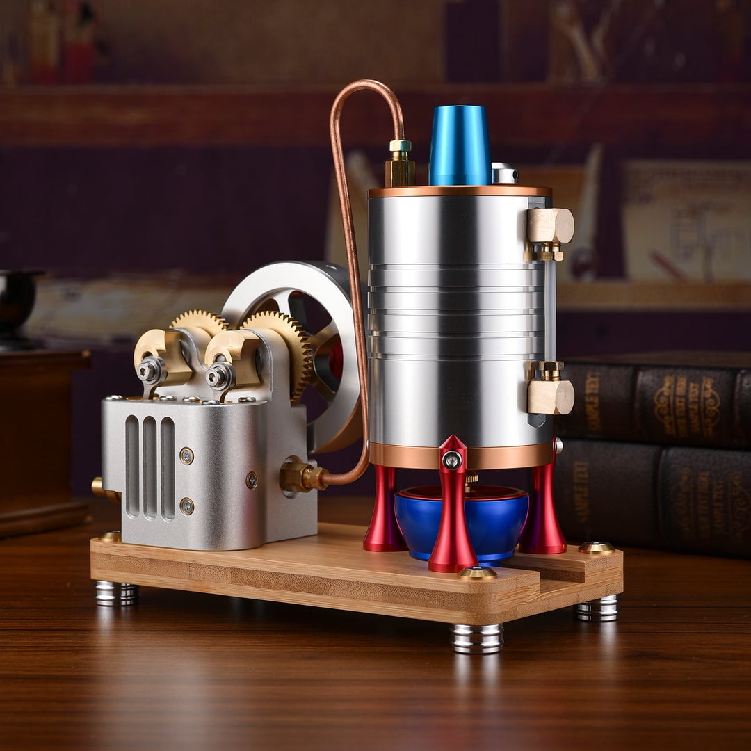 ENGINEKIT K007 One-way Piston Vertical Steam Large Cylinder Piston Steam Engine Model Kit Education Adult Kids