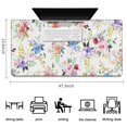 thumbnail image 5 of Long Mouse Pads for Desk,Pioneer Flower Floral Print Pattern Desk Mats on Top Of Desks, Desk Mouse Pad Extra Large with 3mm Non-Slip Base and Stitched Edge for Gaming,Office,Work,Home 47.3"x23.6", 5 of 6