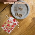 thumbnail image 4 of WRISTBIQUE 50Pcs Valentines Day Heart Bag Drawstring Red Mesh Pouches for Jewelry Candy Packaging, 4 of 8