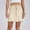 Beige, variant on Women's High Waisted Satin Skirt Casual Drawstring Mini Skirt Elegant Flare Summer Skirt