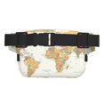 thumbnail image 3 of Fotbe World Map 1 Cangurera Cuadrada con Estampado de Doble Capa, Bolsa de Cintura Ajustable Mini para Hombres y Mujeres, 3 of 9