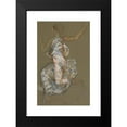 thumbnail image 2 of Edwin Austin Abbey 16x24 Black Modern Framed Museum Art Print Titled - Study for Figure of 9 Am in “The Hours” Ceiling at the State Capitol Building in Harrisburg, Pennsylvania (1993), 2 of 5