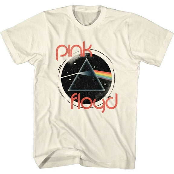 Pink Floyd DSOTM Circle Natural Adult T-Shirt