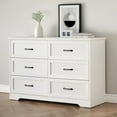 thumbnail image 3 of Commode Moderne à 6 Tiroirs, Organisateur de Garde-Robe à Tiroirs et Rangement pour Vêtements, Commodes Modernes pour Garde-Robe Salon, Chambre d'Enfant (Commode à 6 Tiroirs, Blanc), 3 of 7