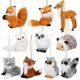 thumbnail image 1 of Adornos navideños Skylety Woodland Animal, 10 unidades, piel sintética, 1 of 6