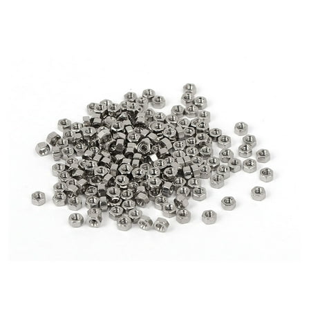 

M1.4 x 1.5mm Nickel Plated External Hexagon Hex Nuts Fasteners DIN 934 200PCS