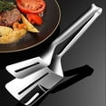 thumbnail image 6 of Stainless Steel Frying Spatula Clip Frying Fish Spatula Steak Spatula Home Kitchen Spatula Frying Steak Food Clip, 6 of 8
