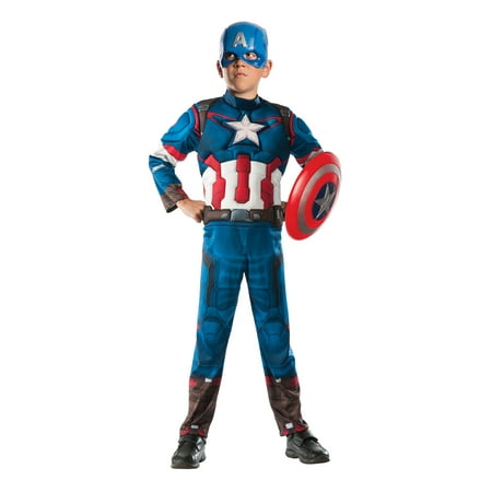 Avengers Ultron Captain America Muscle Costume Boy's Size Medium