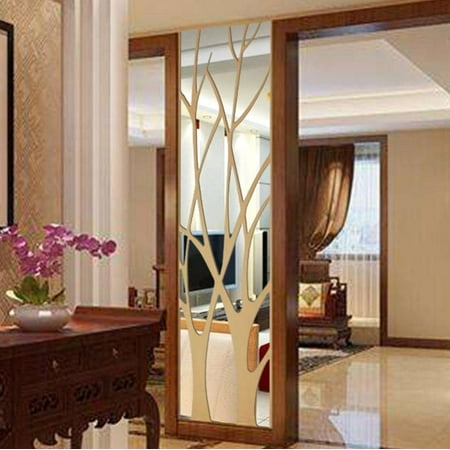 Yundap Tree Branches 3d Mirror Wall Sticker Self Adhesive Removable Acrylic Stickers Decal Art Mural Stick For Home Living Room Bedroom Decoration 11x39inch Gold Black Silver Canada - Mirrors To Stick On Wall Yundap Tree Branches 3d Mirror Wall Sticker Self Adhesive Removable Acrylic Stickers Decal Art Mural Stick For Home Living Room Bedroom Decoration 11x39inch Gold Black Silver Canada - Mirrors To Stick On Wall