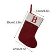 thumbnail image 3 of VQPeo 11.8 Inch Red Knit Christmas Stockings, Personalized Embroidered Letter Christmas Stocking, Family Holiday Xmas Party Decor, 3 of 3