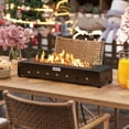 thumbnail image 5 of Aimee Lii Portable Mini Fireplace with Wind Guard and Stainless Steel Burner, Outdoor Patio Furniture for Backyard, 5 of 9