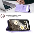 thumbnail image 4 of Compatible with Google Pixel 7A Classic Embossed PU Leather Case with Card Holder Shockproof Cover, 4 of 5